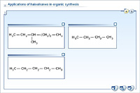 Applications of haloalkanes in organic synthesis