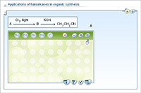 Applications of haloalkanes in organic synthesis