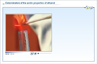 Determination of the acidic properties of ethanol