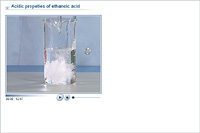 Acidic properties of ethanoic acid