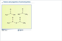 Names and properties of acid anhydrides