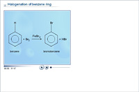 Halogenation of benzene ring