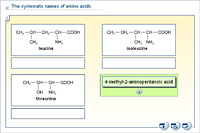The systematic names of amino acids
