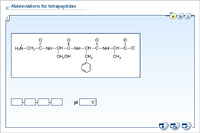 Abbreviations for tetrapeptides