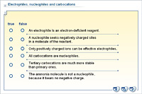 Electrophiles, nucleophiles and carbocations