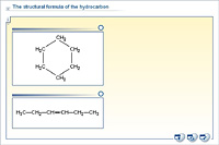 The structural formula of the hydrocarbon