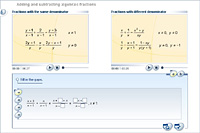 Adding and subtracting algebraic fractions