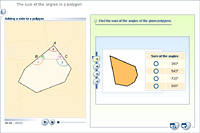 The sum of the angles in a polygon