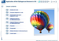 Application of the Pythagorean theorem in 3-D