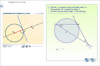 Tangent to a circle
