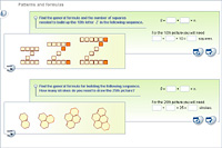 Patterns and formulas