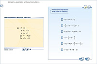 Linear equations without solutions