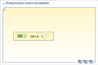 Finding the prime numbers decomposition
