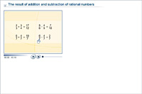The result of addition and subtraction of rational numbers