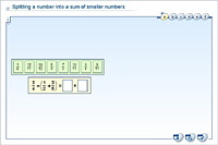 Splitting a number into a sum of smaller numbers