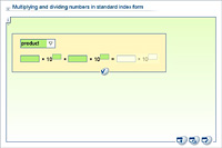 Multiplying and dividing numbers in standard index form