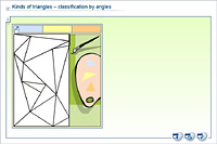 Kinds of triangles – classification by angles
