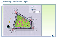Exterior angles in quadrilaterals – a game