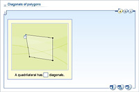 Diagonals of polygons
