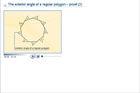 The exterior angle of a regular polygon – proof (2)