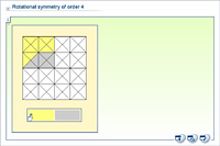 Rotational symmetry of order 4