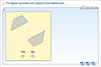The figures symmetric with respect to the marked point