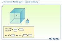 The volumes of similar figures – property of similarity