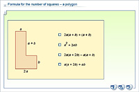 Formula for the number of squares – a polygon