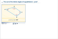 The sum of the interior angles of a quadrilateral – proof