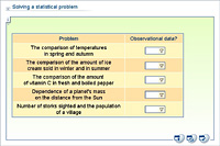 Solving a statistical problem