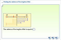 Finding the variance of the lengths of fish