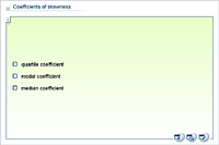 Coefficients of skewness