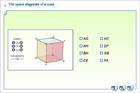 The space diagonals of a cube
