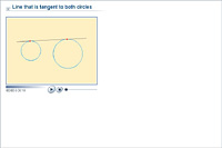 Line that is tangent to both circles