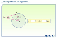 The tangent theorem – solving problems