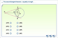 The second tangent theorem – equality in length