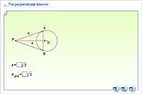 The perpendicular bisector