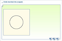 Circle inscribed into a square