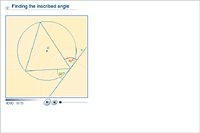 Finding the inscribed angle