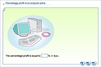 Percentage profit in a computer price