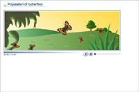 Population of butterflies