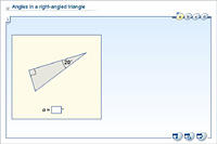 Angles in a right-angled triangle