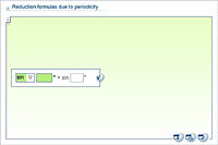 Reduction formulas due to periodicity