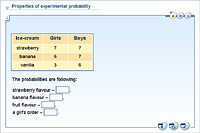 Properties of experimental probability