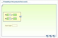 Probability of the product of two events