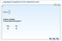 Applying the multiplication rule for independent events
