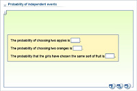 Probability of independent events