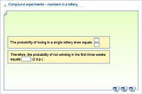 Compound experiments – numbers in a lottery