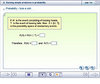 Solving simple problems in probability