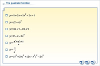 The quadratic function